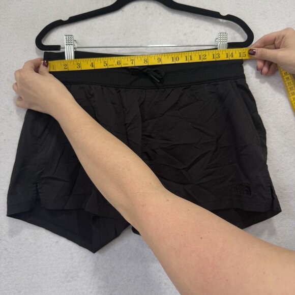 The North Face Shorts Womens Small Black Stretch Drawstring Zip Pocket NF0AAQF - Picture 3 of 13